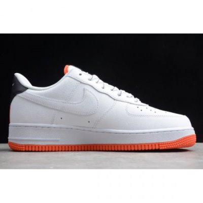 Nike Air Force 1 '07 Lv8 Low Beyaz / Siyah / Turuncu Kaykay Ayakkabı Türkiye - PGCBPYWV